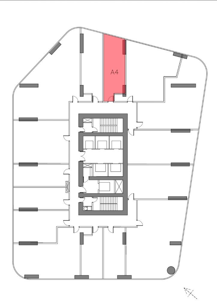 Unit location on floor plan