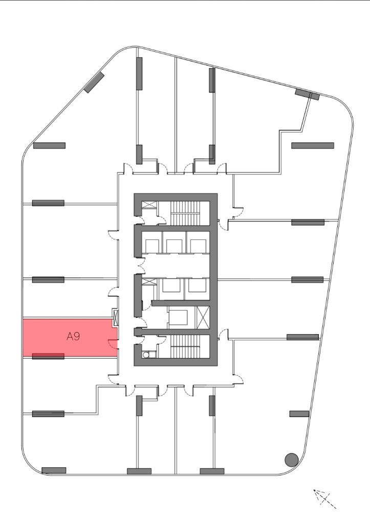 Unit location on floor plan