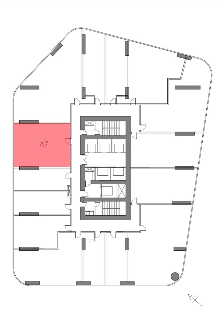 Unit location on floor plan