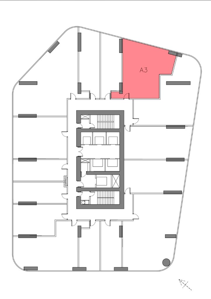 Unit location on floor plan