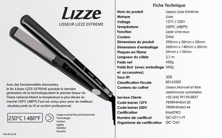 Fer à Lisser Lizze 4