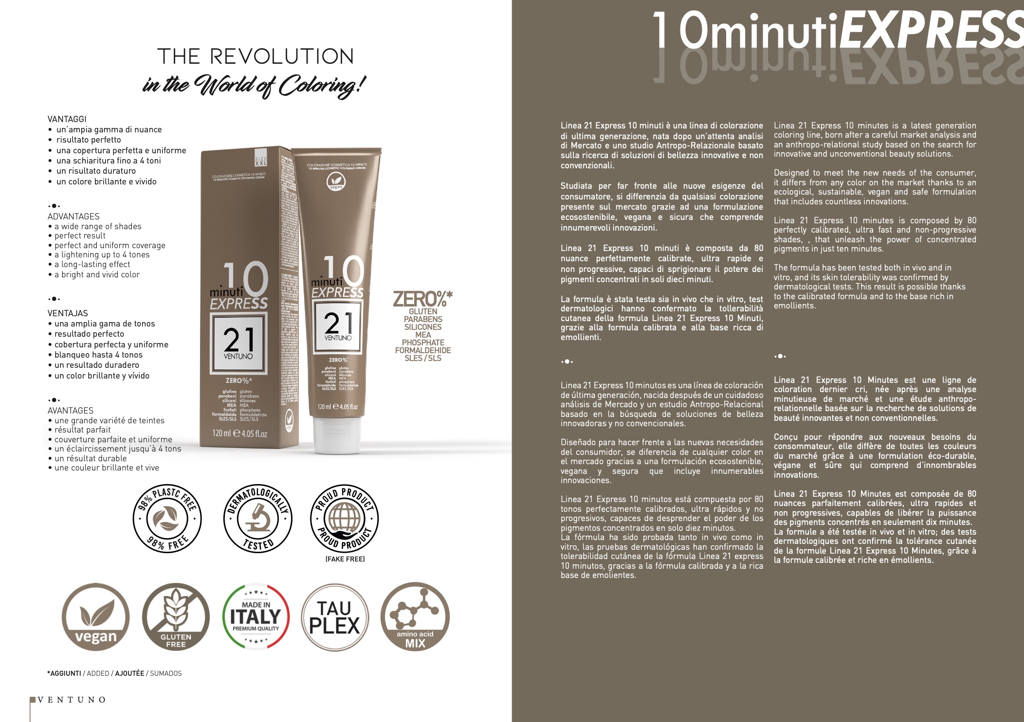 Nuancier 21Ventuno - 10 Minuti Express Color Chart - 80 1