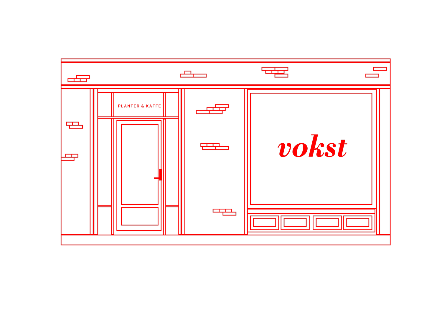 vokst butiksfacade