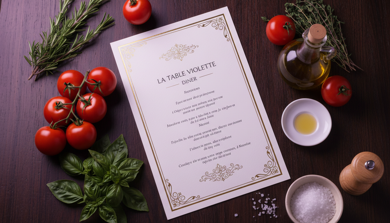 AI Generates Your Menu