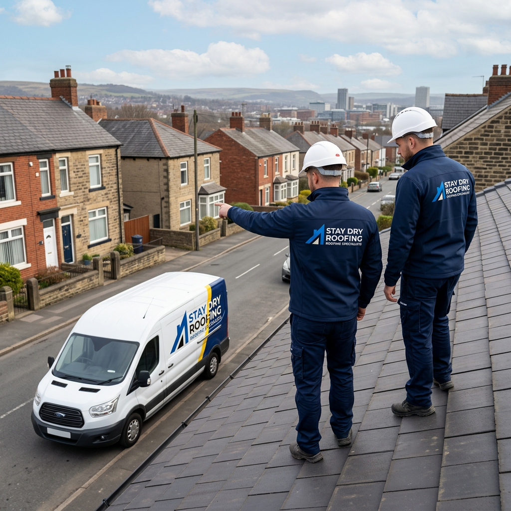 Roofers in Derby — Stay Dry Roofing carrying out a roof replacement on a Derby home