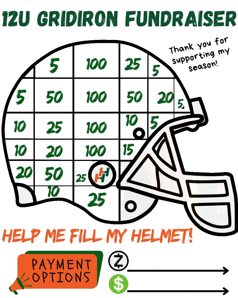 12U Gridiron Fundraiser Flyer