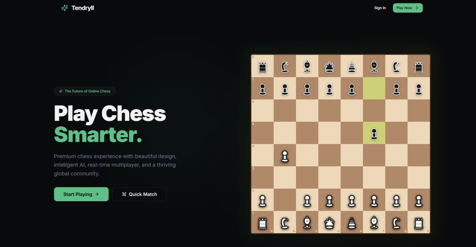 Play Chess - App  template preview
