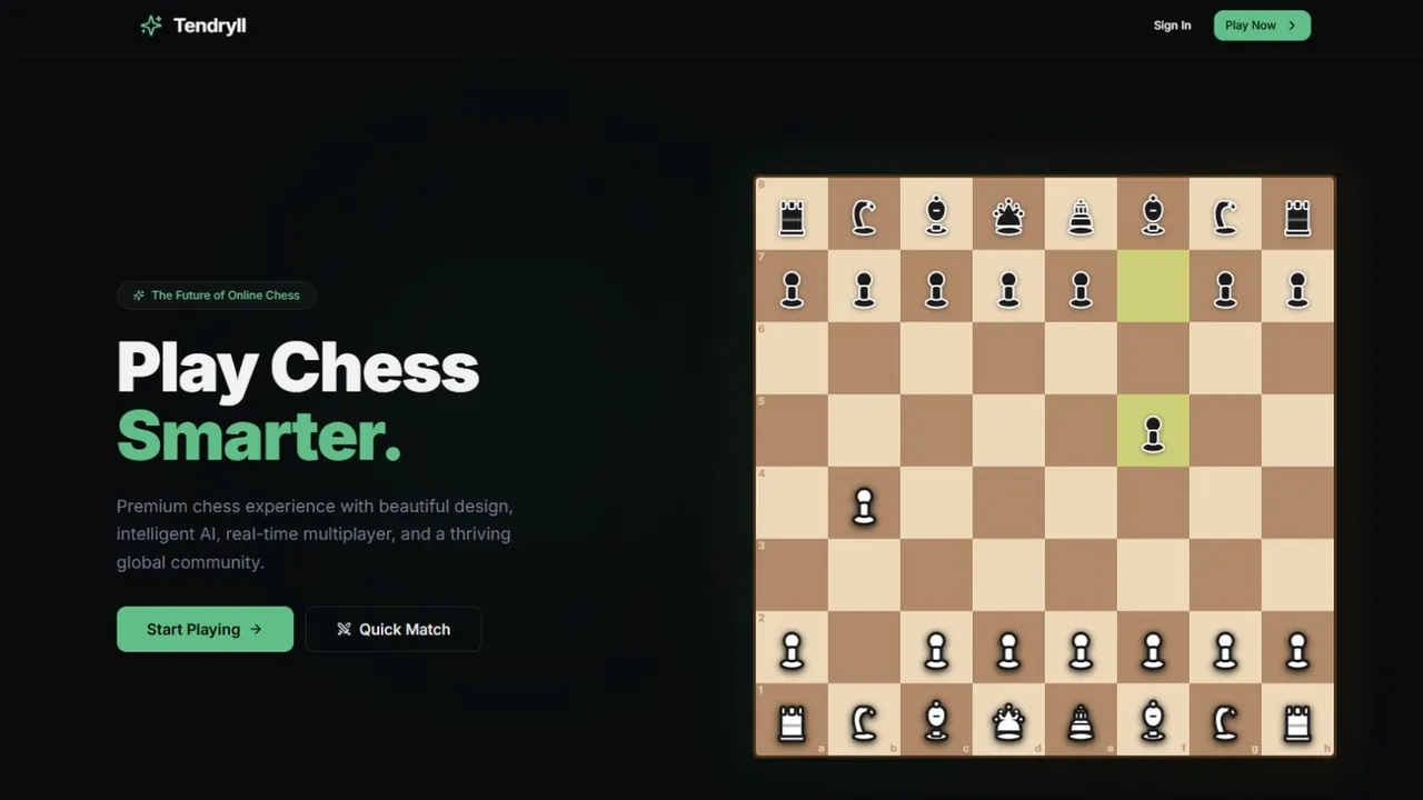 Play Chess - App  template preview