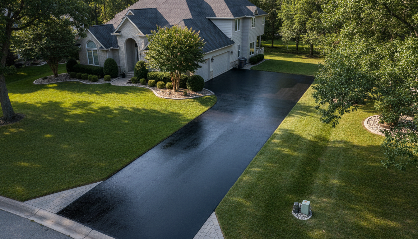 Sealcoated driveway