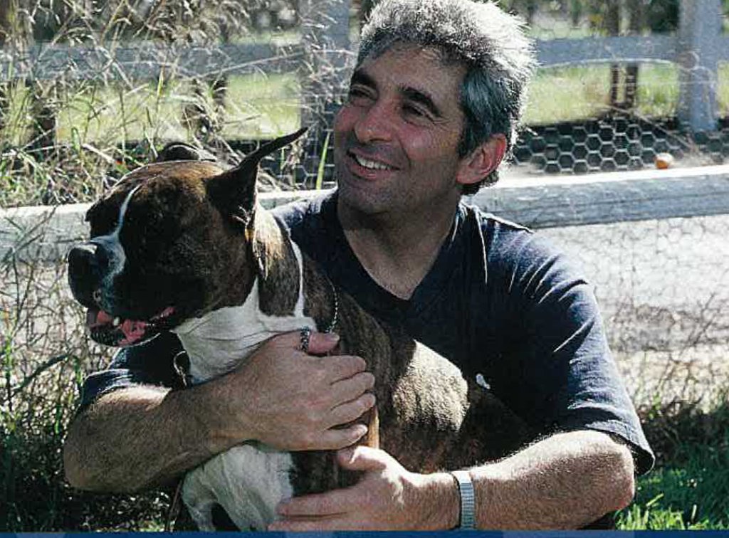 Scott Friedman with dog