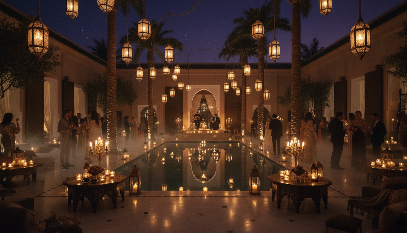 Luxurious Marrakech event setting
