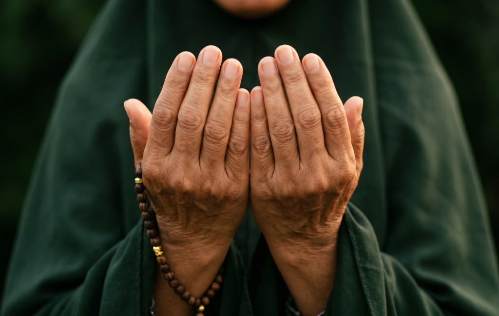 Hands raised in dua