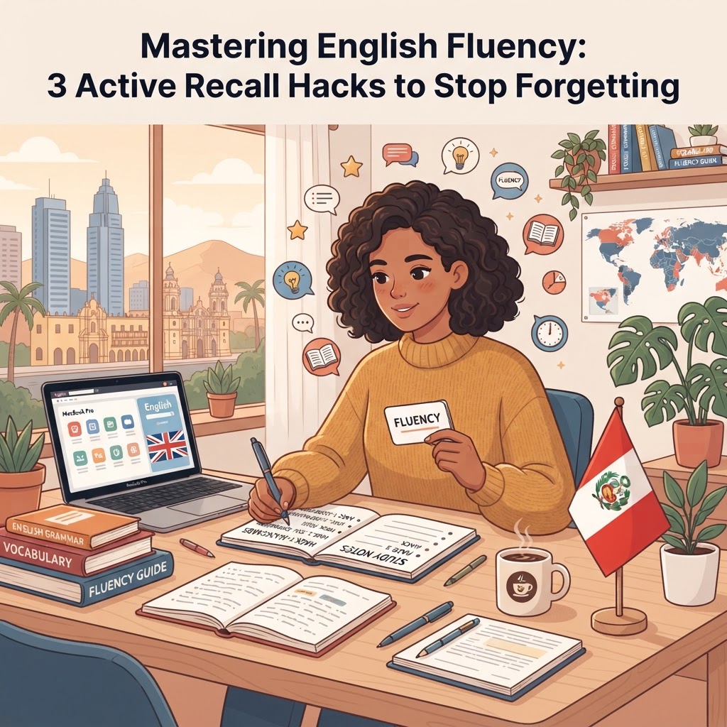 Mastering English Fluency: 3 Active Recall Hacks to Stop Forgetting