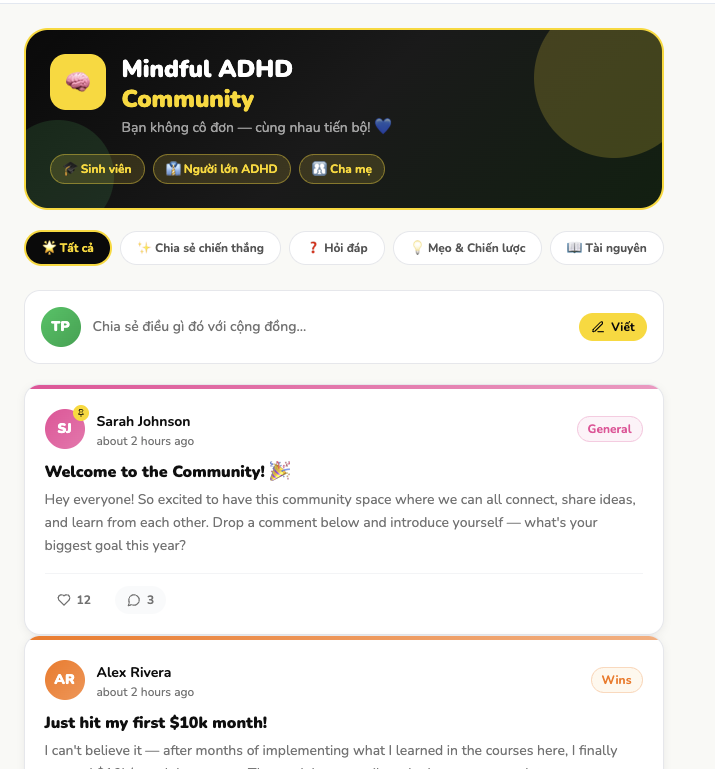 Community template preview
