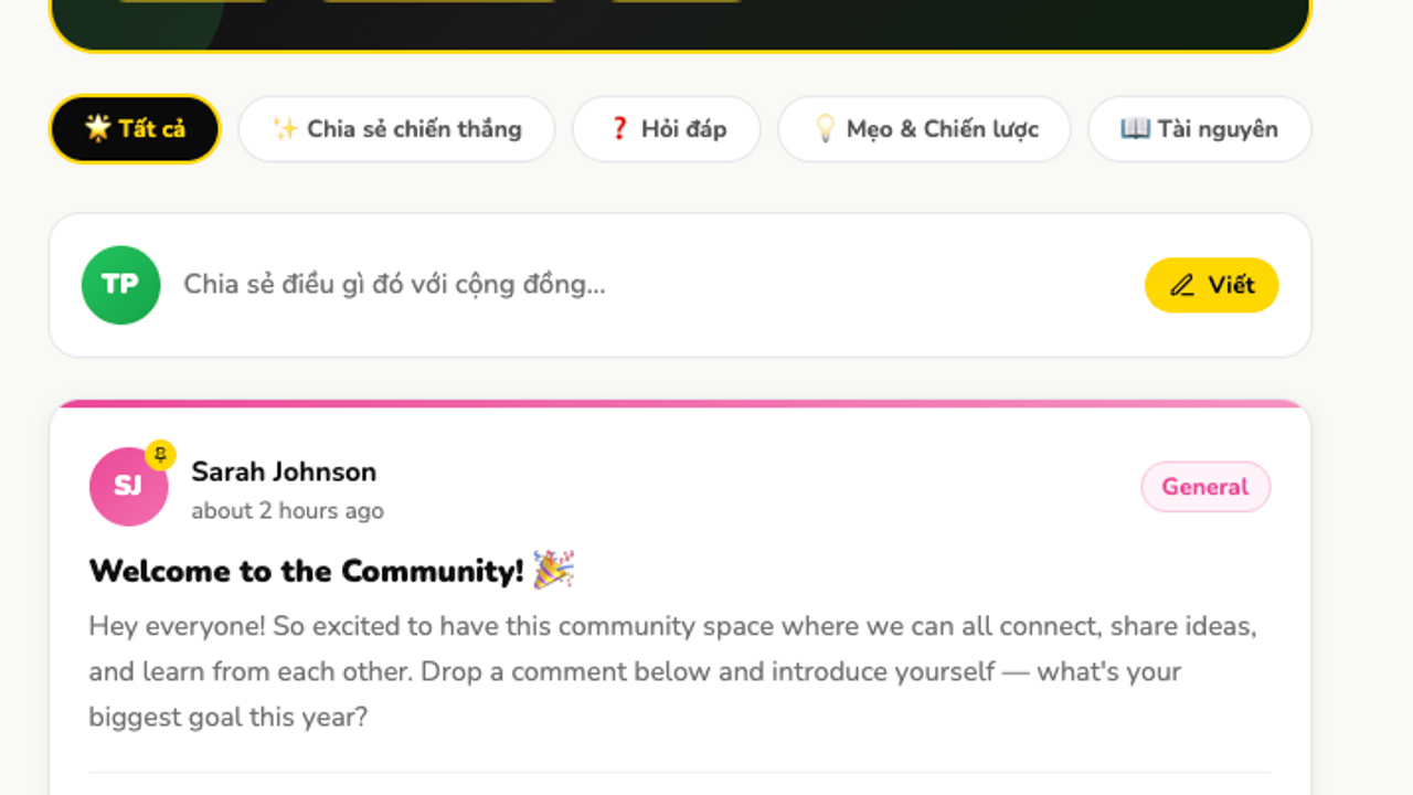 Community template preview