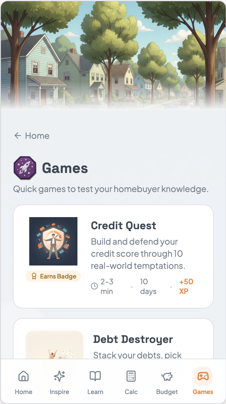 Learning games to test your homebuyer knowledge