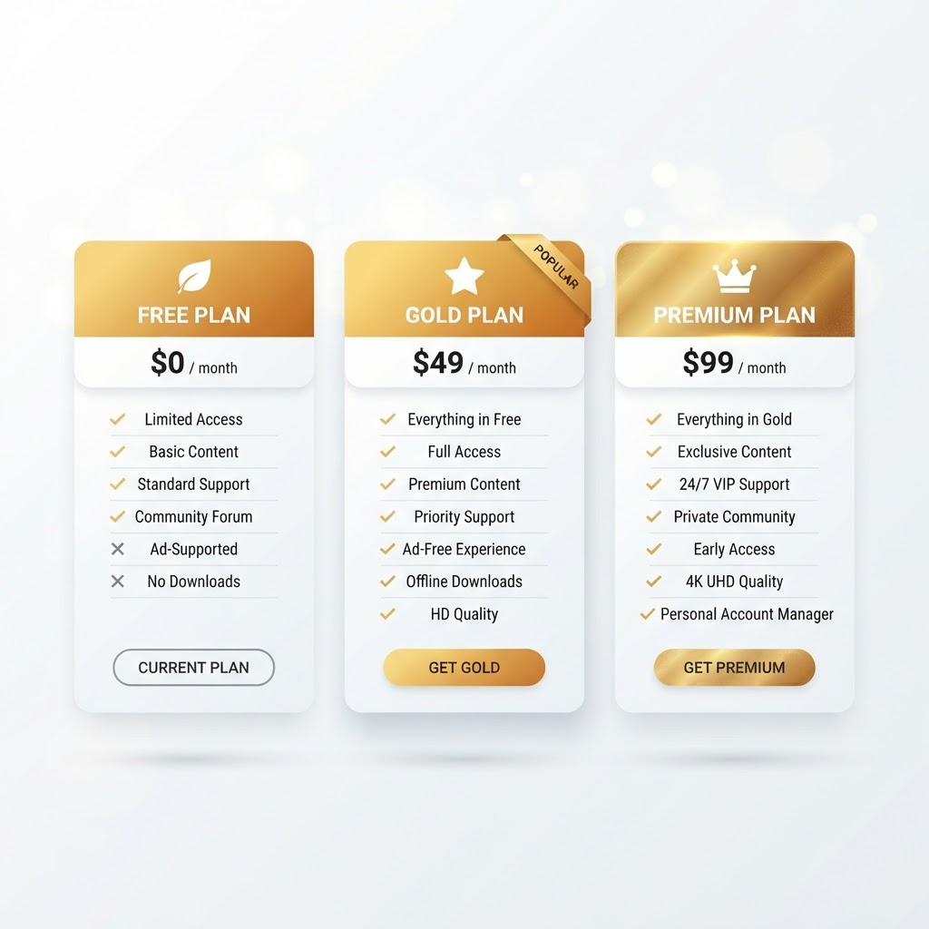 Amber Advertising Membership Plans Explained: Free, Gold & Abundance