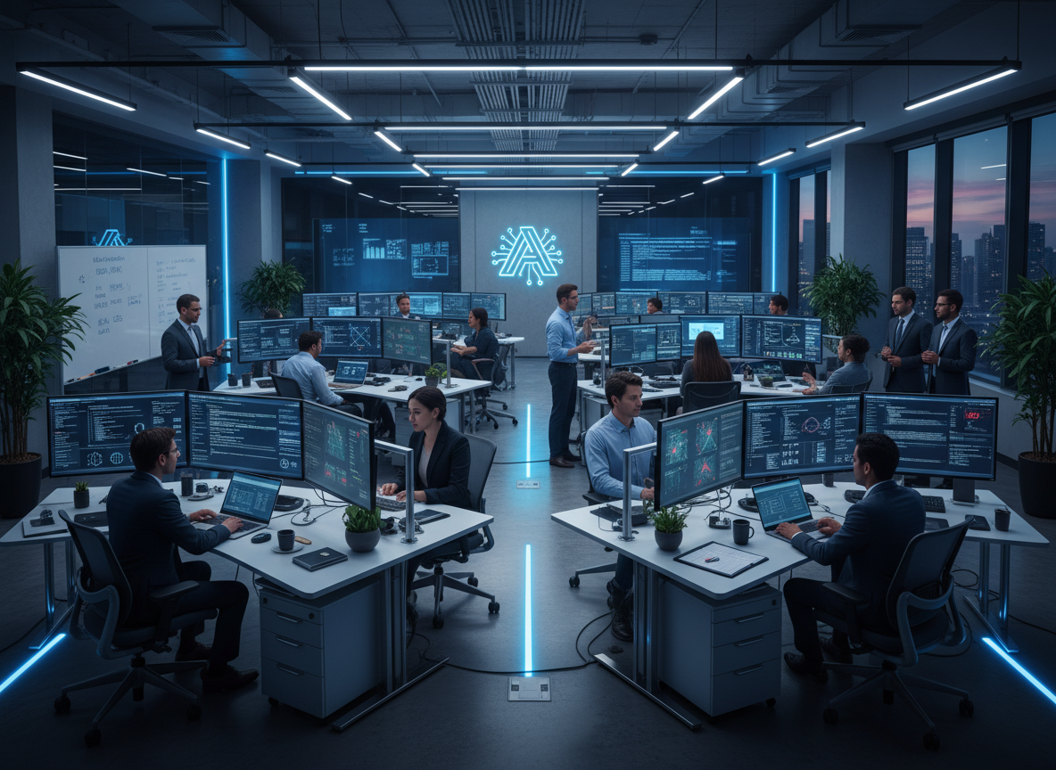 AI engineers collaborating