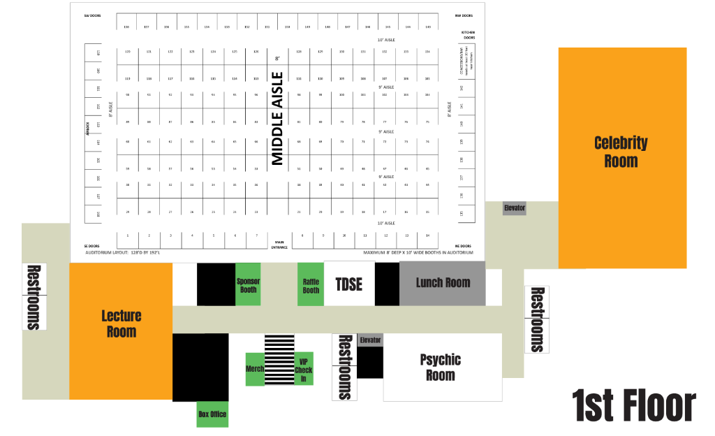 1st Floor Map