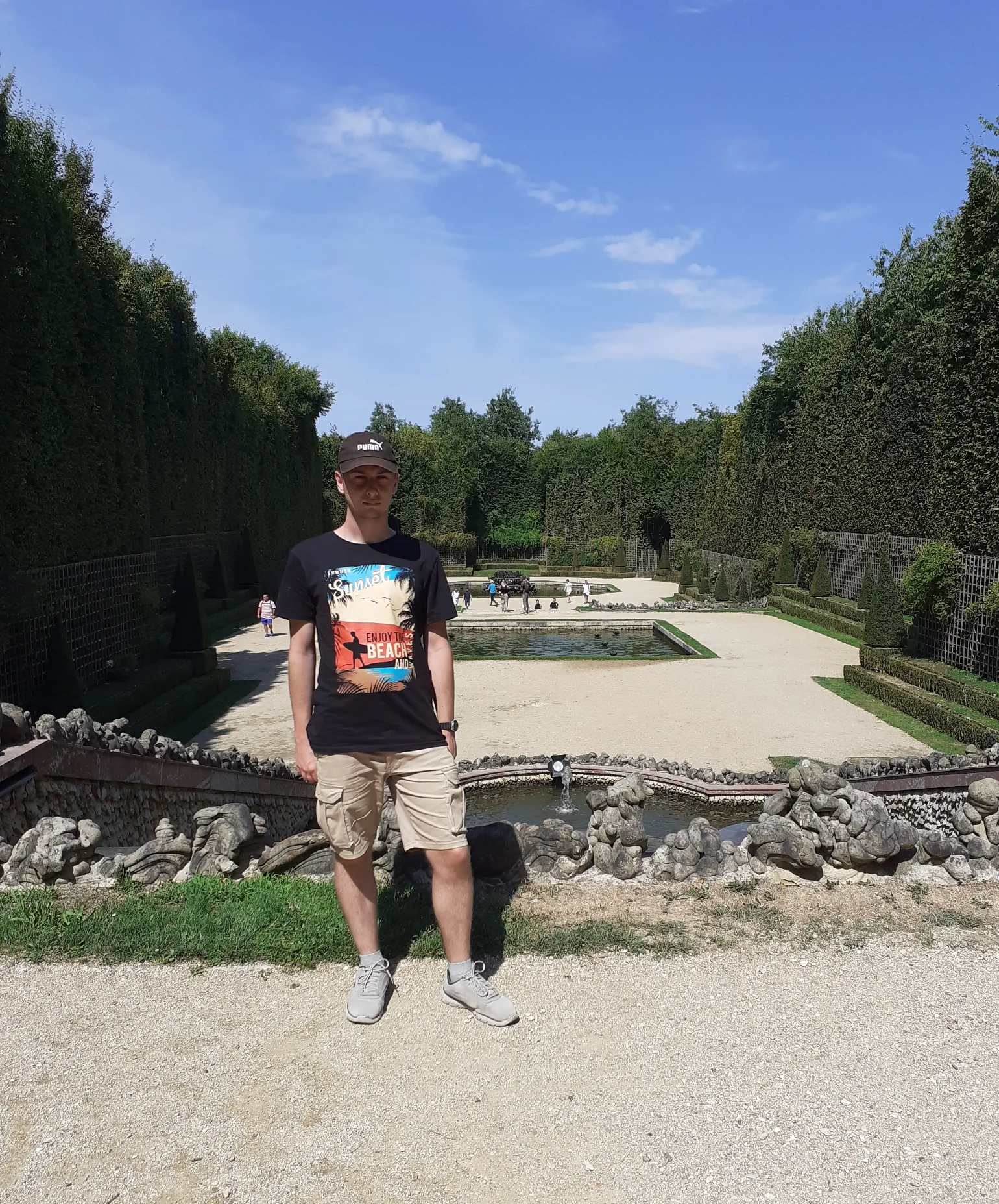 Jakub Filip at the Gardens of Versailles, Paris