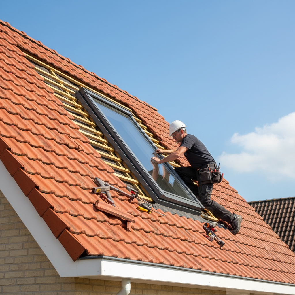 Professioneel dakraam plaatsen in Nederlandse woning