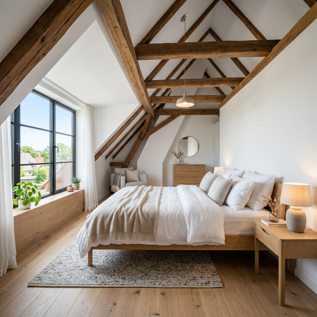 Professioneel gebouwde extra kamer in vliering