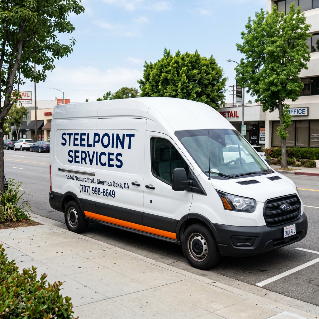 Steelpoint Services branded van