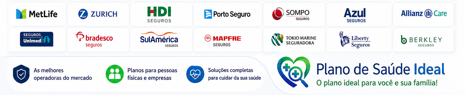 Seguradoras de saúde parceiras