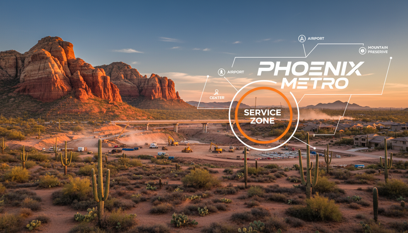 Arizona desert service area