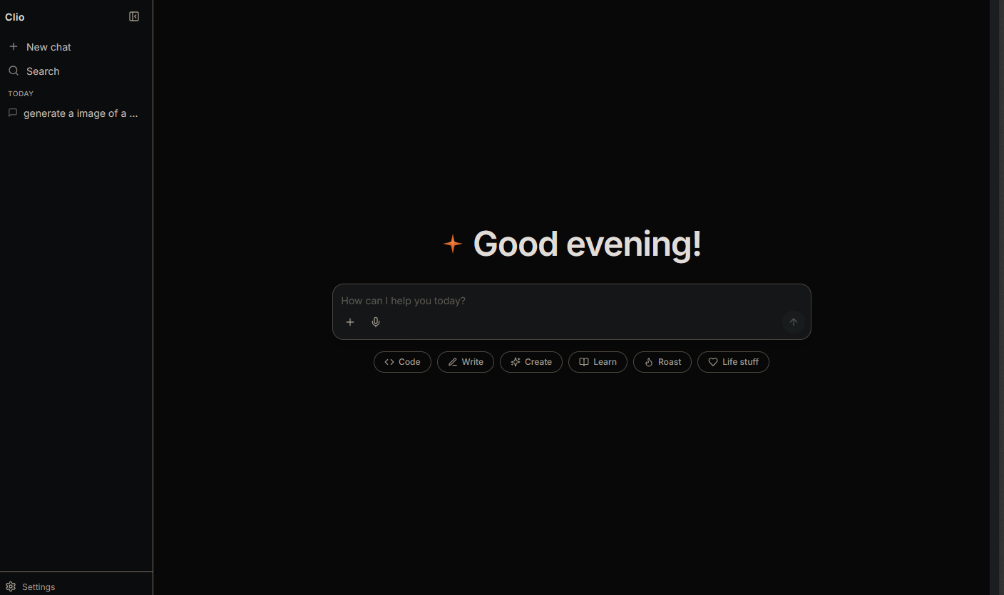 Clio Ai template preview