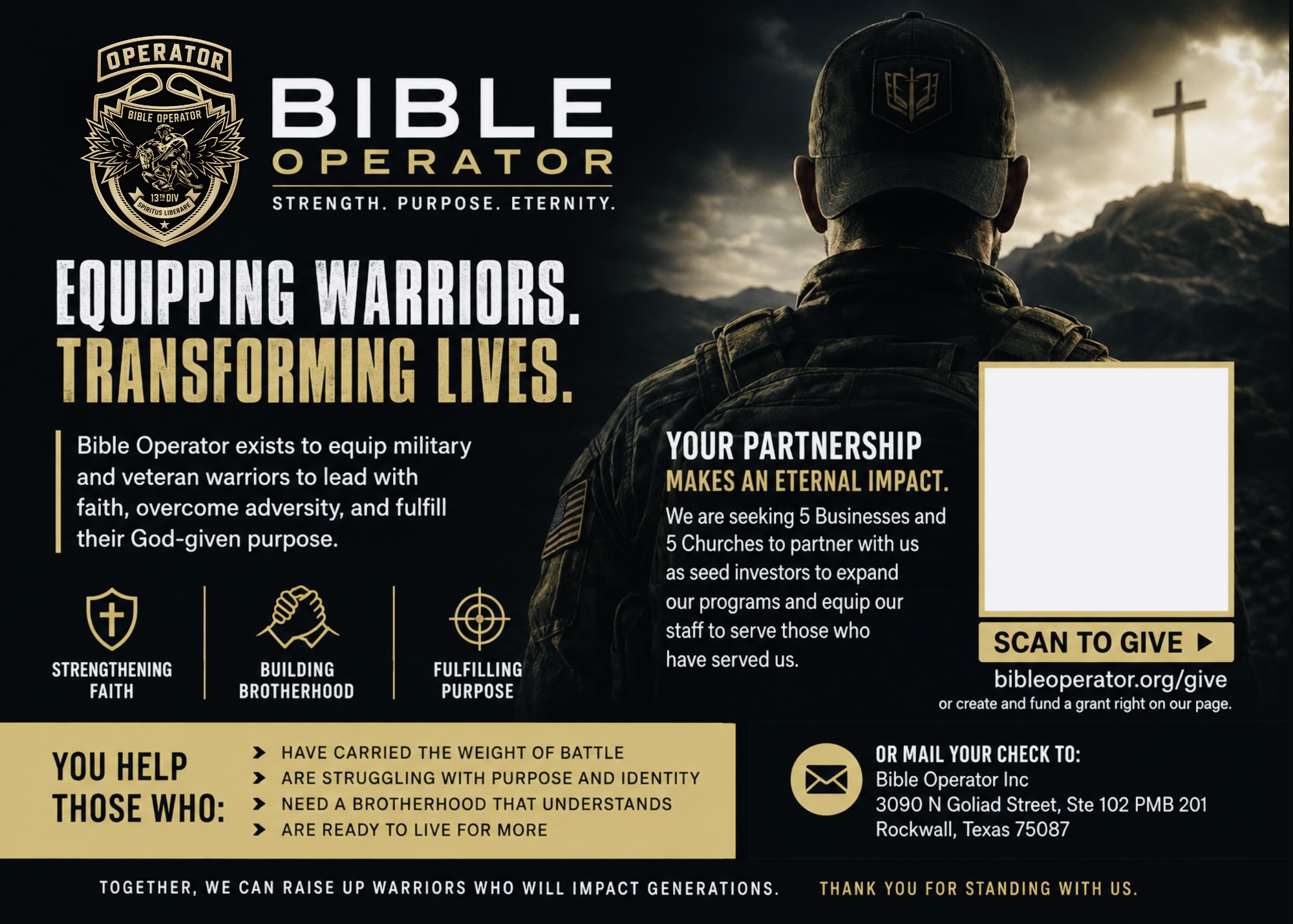 Bible Operator Seed Investment