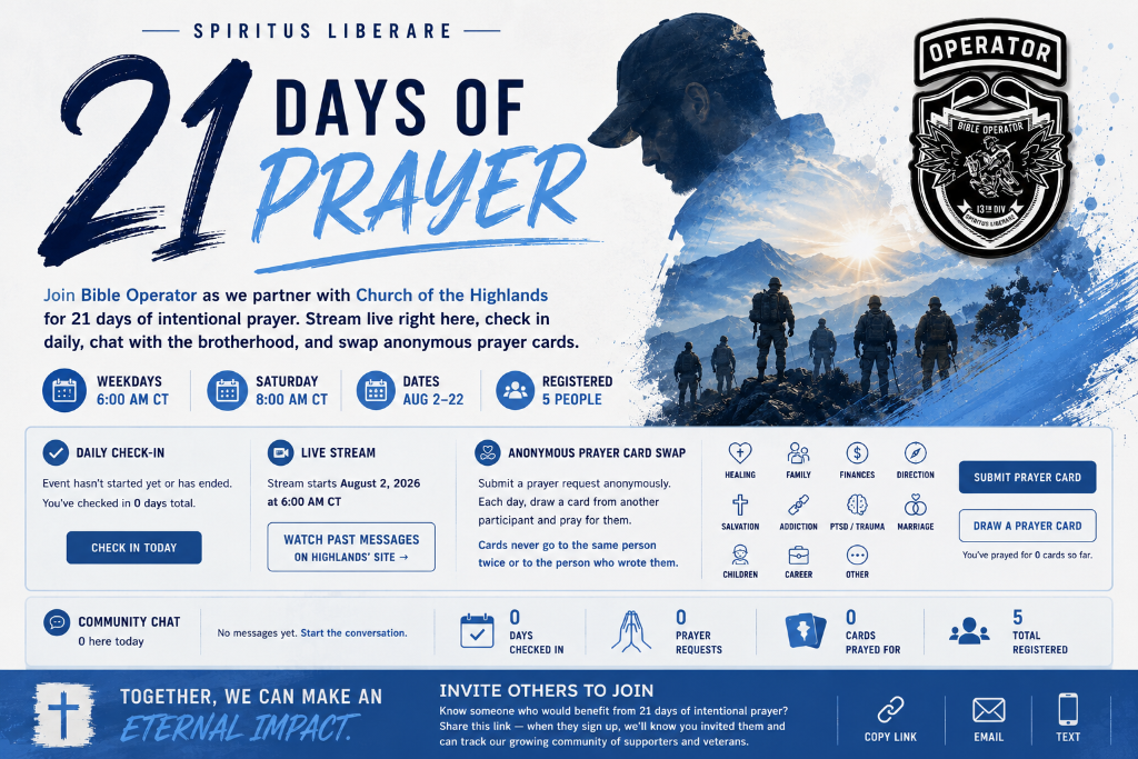 21 Days of Prayer — Bible Operator