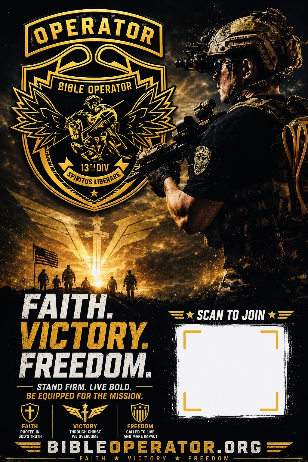 Faith. Victory. Freedom.