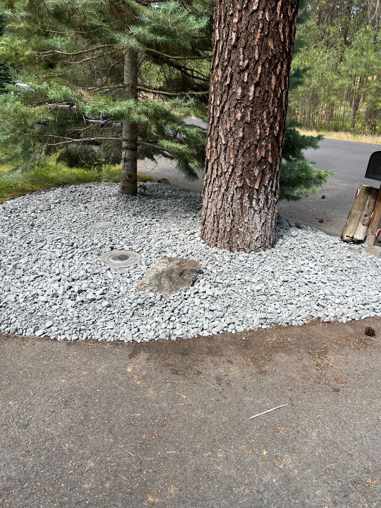 Decorative Rock Bed