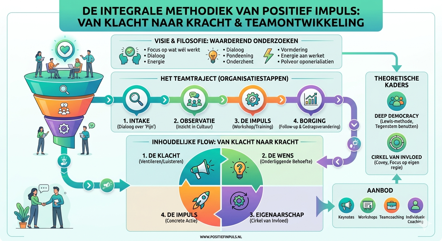 De integrale methodiek van Positief Impuls: van klacht naar kracht & teamontwikkeling