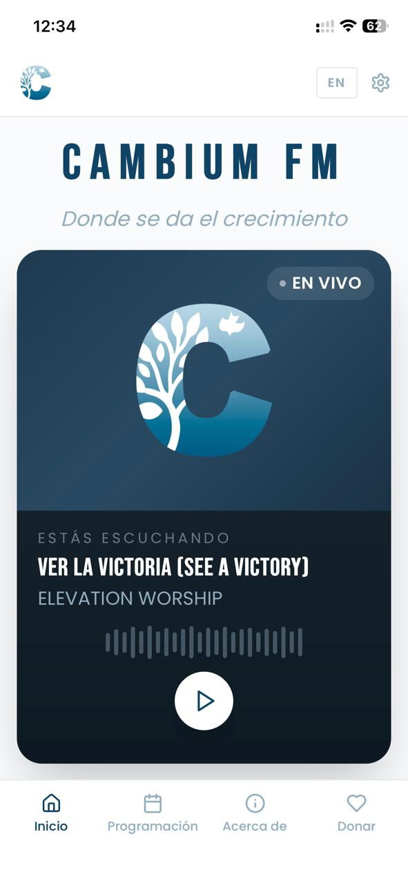 App móvil de Cambium FM
