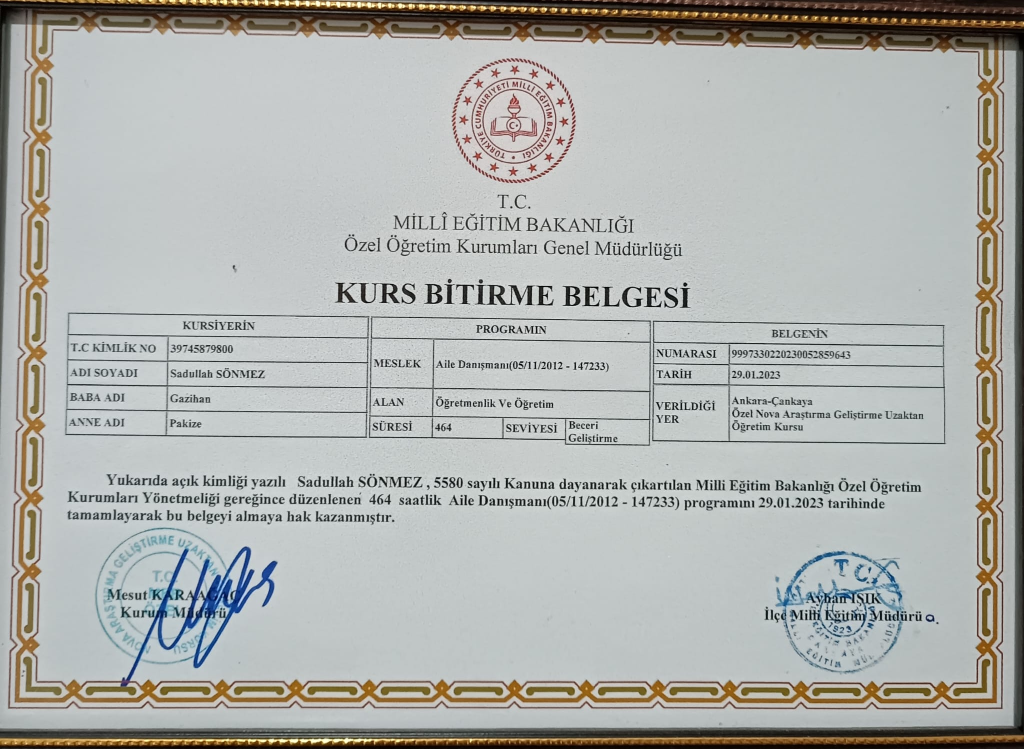 AİLE DANIŞMANLIĞI