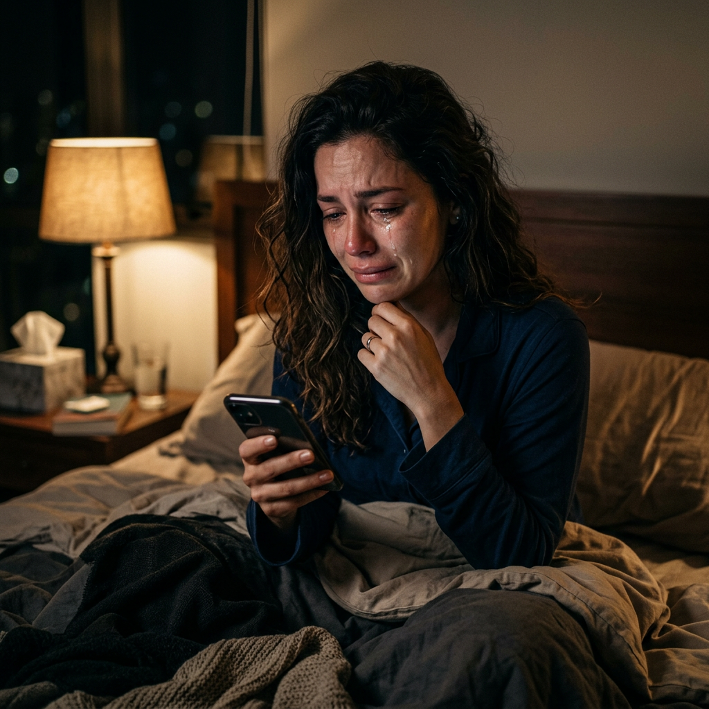 Mulher emocionada