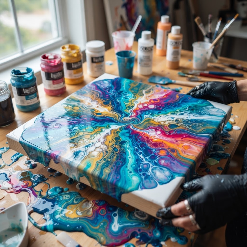 Learn the Art of Acrylic Pouring