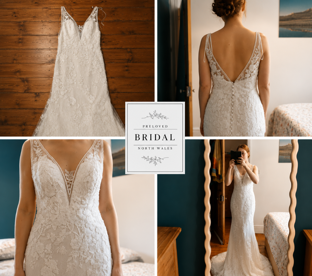 Pronovias Lace Fit & Flare Gown