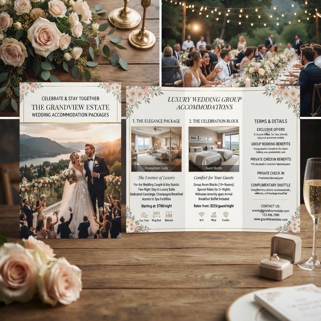 Beautiful outdoor wedding venue setting