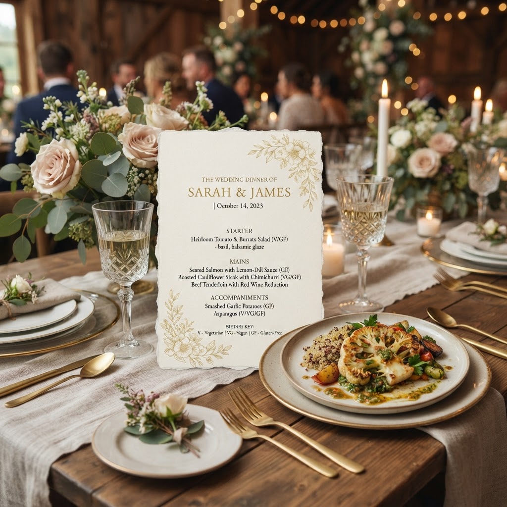 Close up of wedding rings on invitation