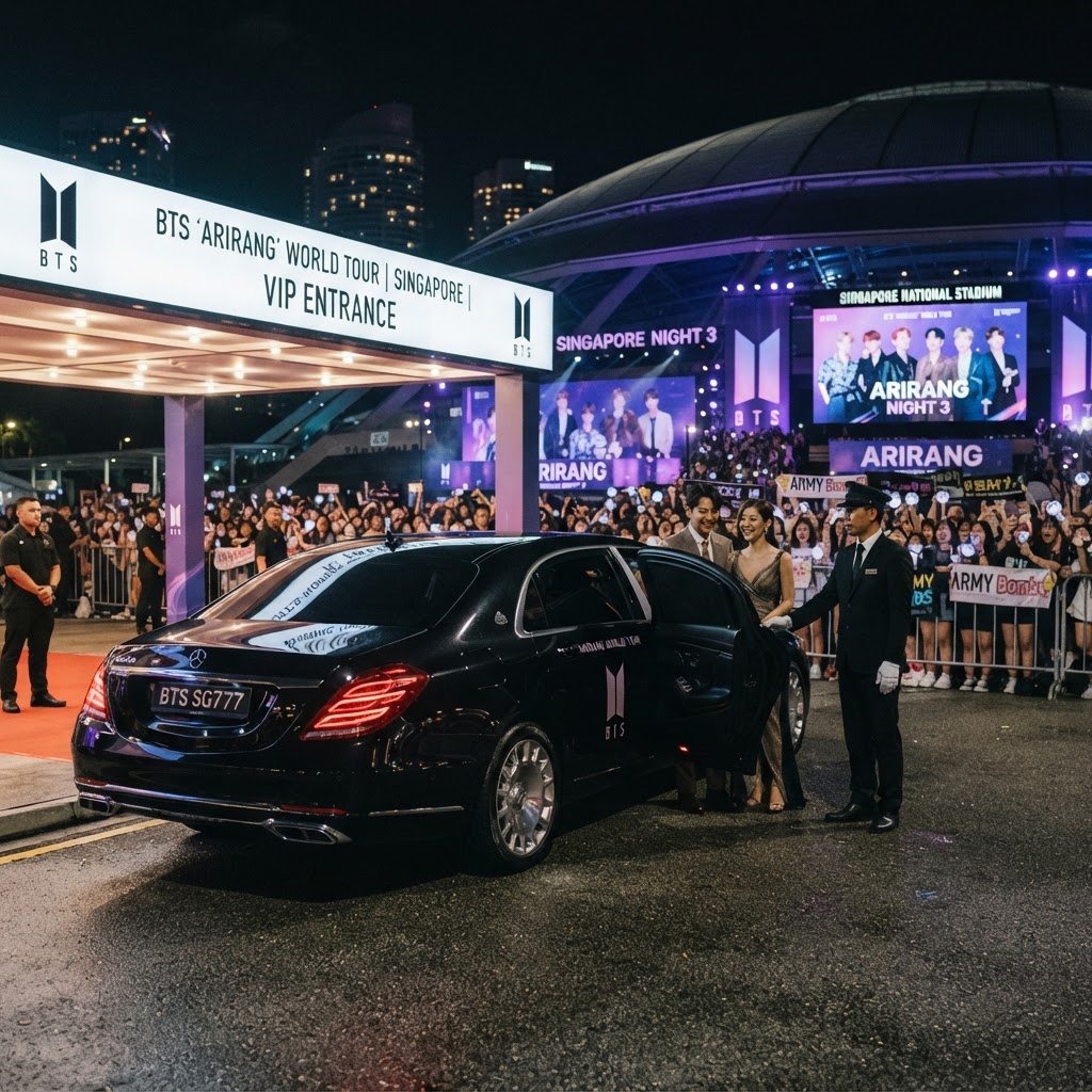 BTS 'Arirang' World Tour Singapore Singapore: VIP Limo Transfer Guide