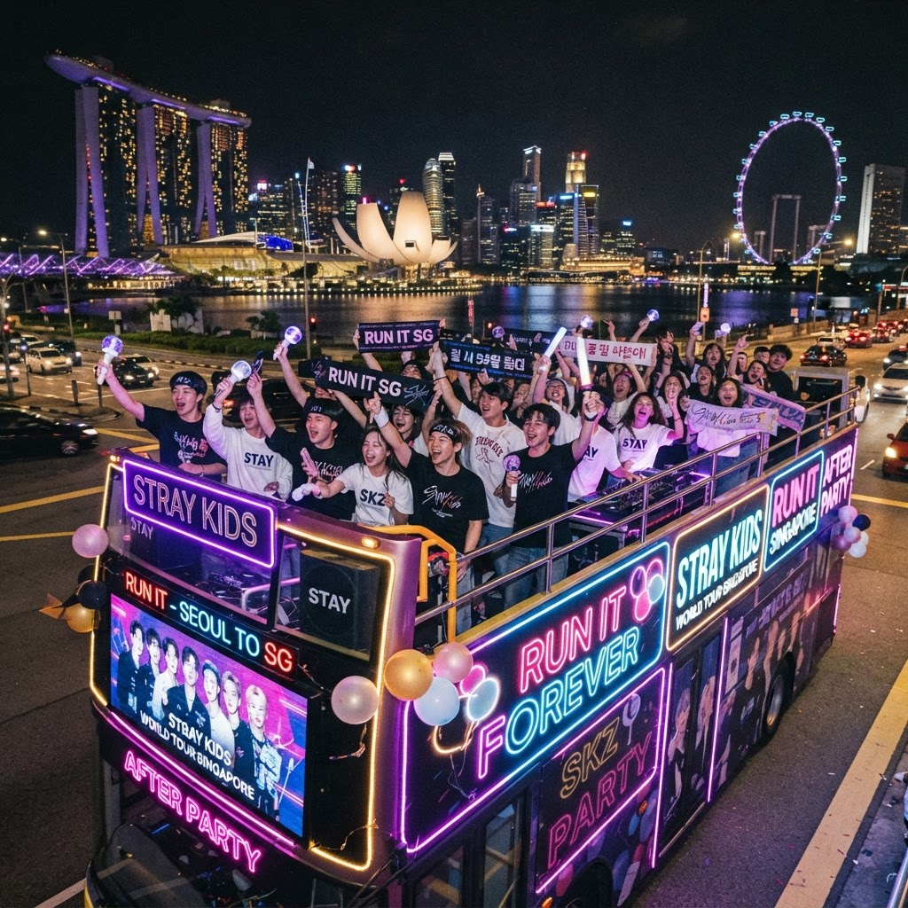 Stray Kids World Tour <Run It> Singapore: Party Bus Afterparty Guide