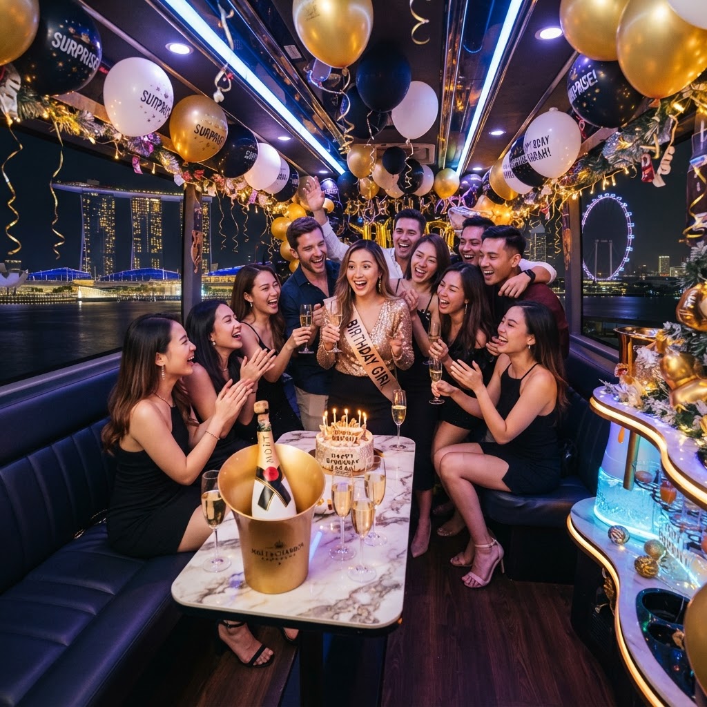 Milestone Magic: Why a Party Bus is the Perfect Venue for Your 40th or 50th Birthday in Singapore