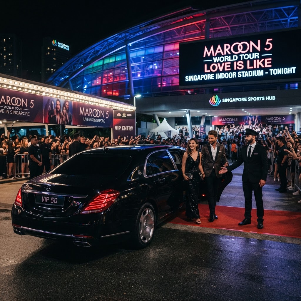 Maroon 5 World Tour - Love Is Like Singapore: VIP Limo Transfer Guide