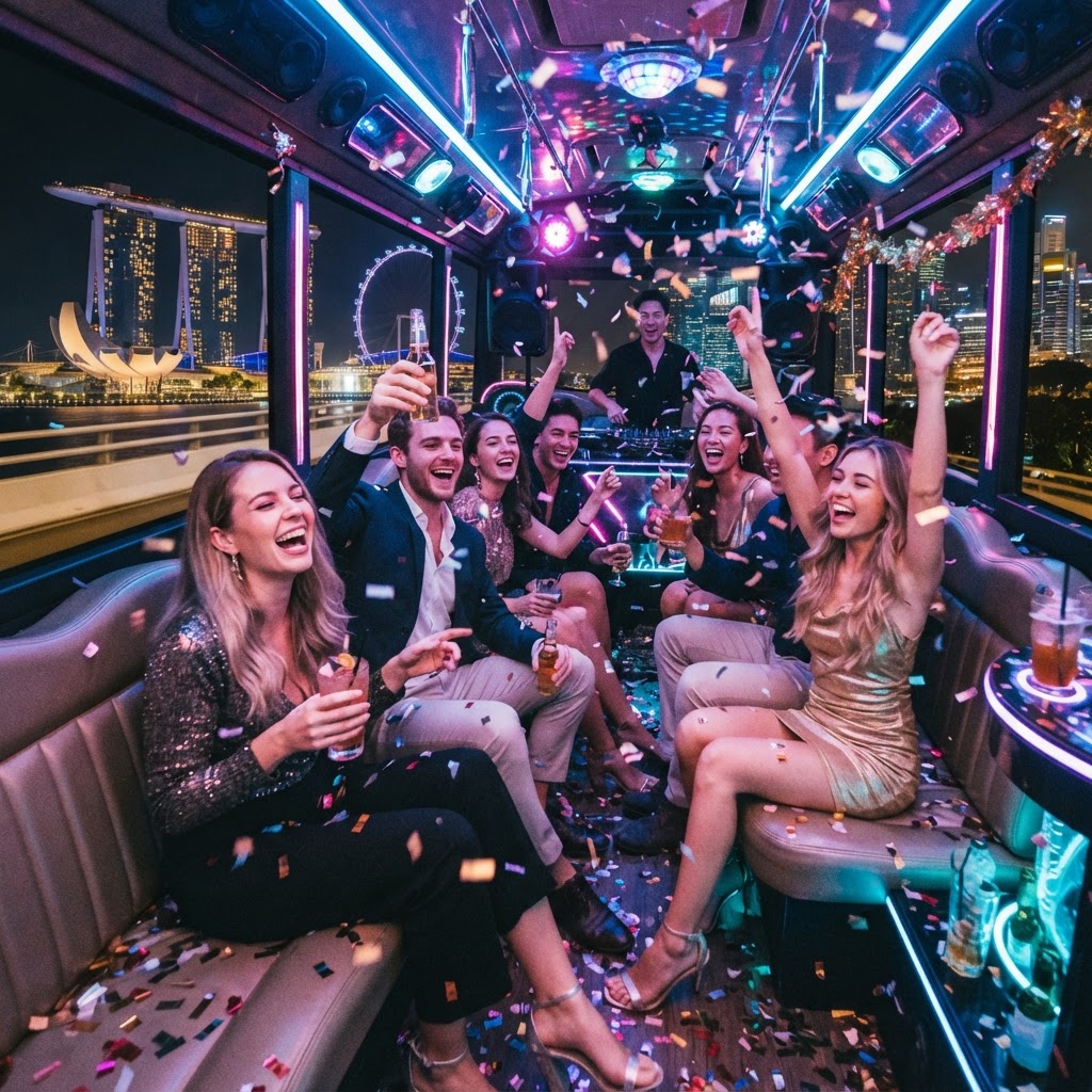 Sleigh the Streets: A Guide to Singapore’s Most Spectacular Christmas Light-Up Tours via Party Bus