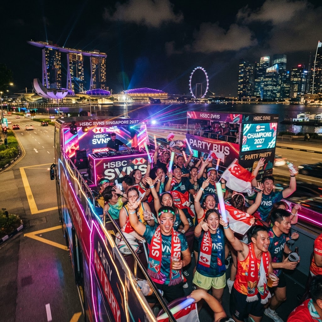 HSBC SVNS Singapore 2027 Singapore: Party Bus Afterparty Guide