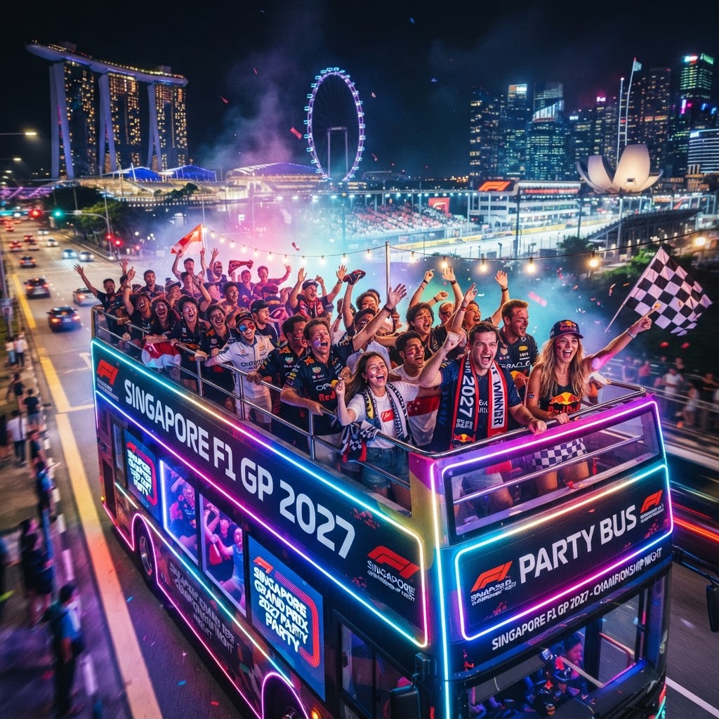 Formula 1 Singapore Grand Prix 2027 Singapore: Party Bus Afterparty Guide