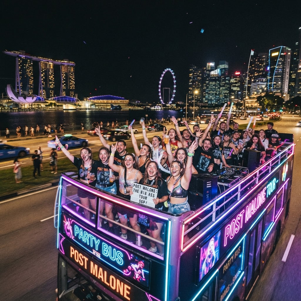 Post Malone: The BIG ASS Stadium World Tour Singapore: Party Bus Afterparty Guide